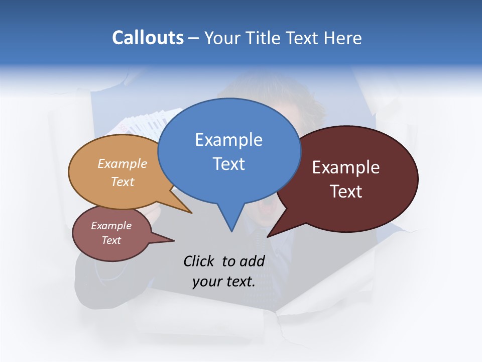 Hand Business Man PowerPoint Template