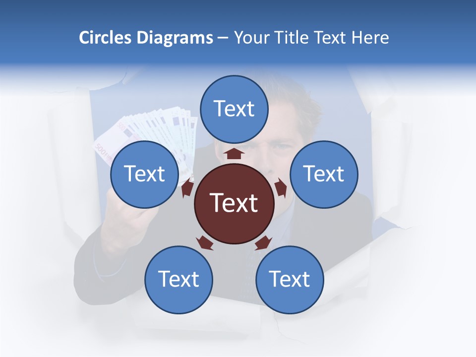 Hand Business Man PowerPoint Template