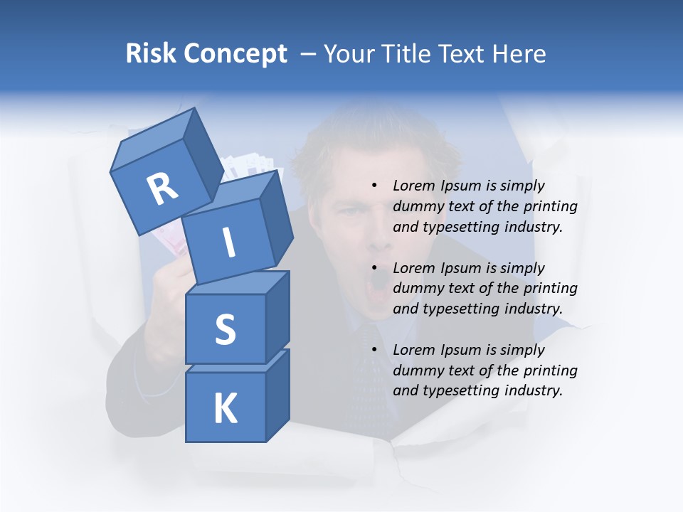 Hand Business Man PowerPoint Template