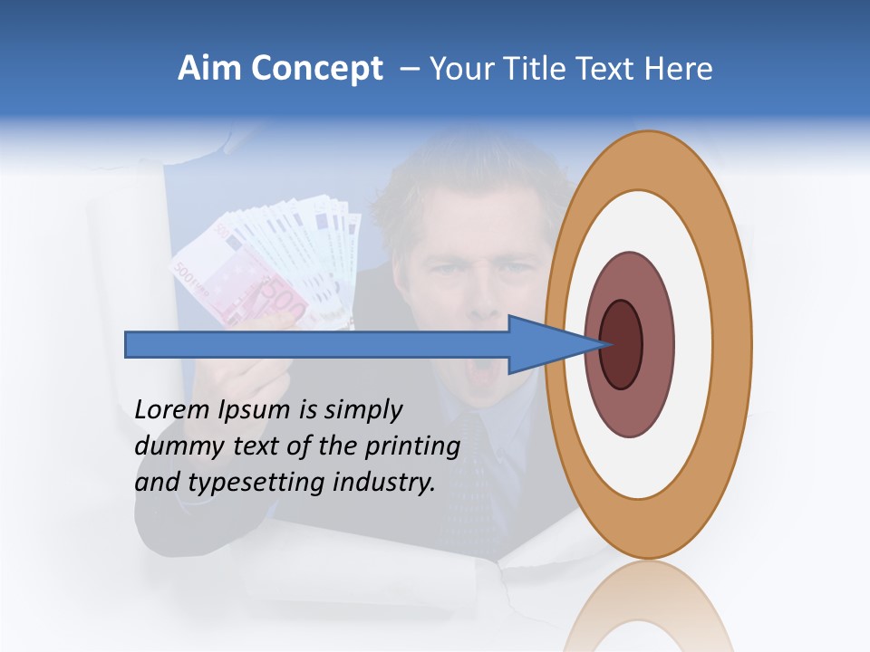 Hand Business Man PowerPoint Template