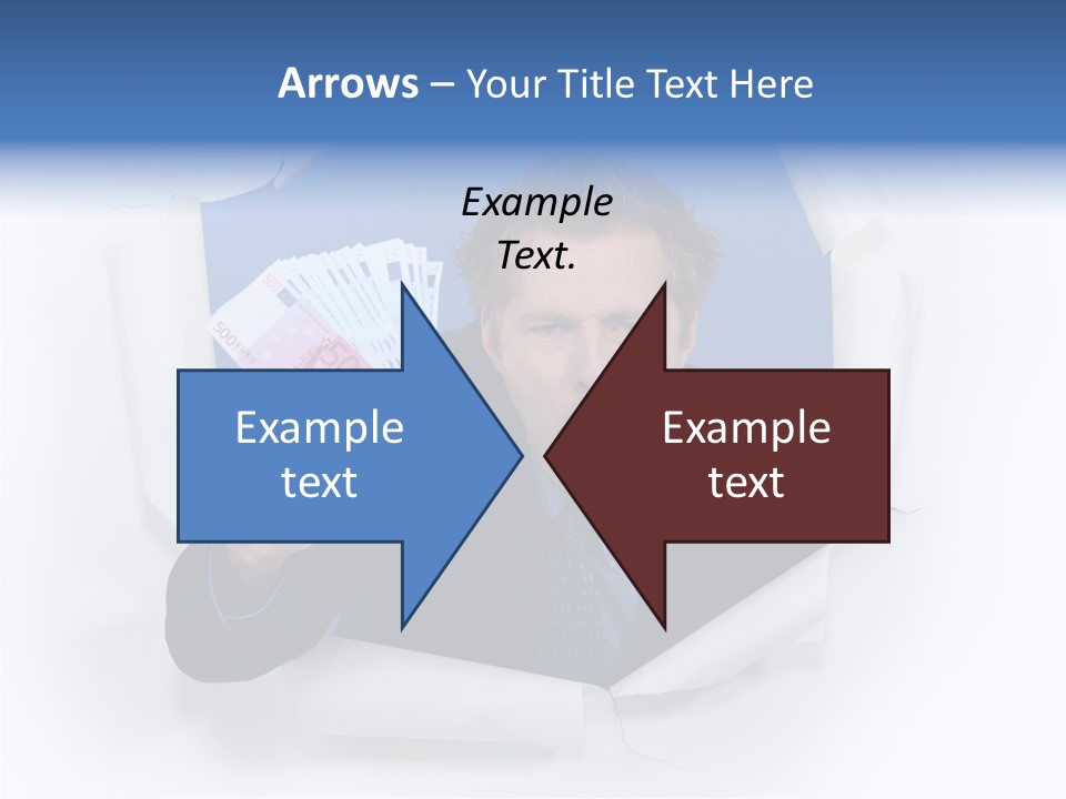 Hand Business Man PowerPoint Template