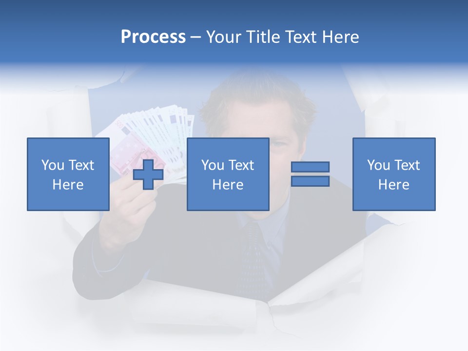 Hand Business Man PowerPoint Template