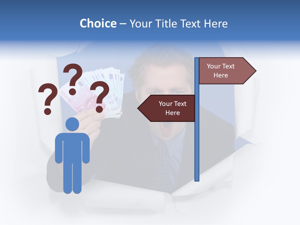 Hand Business Man PowerPoint Template