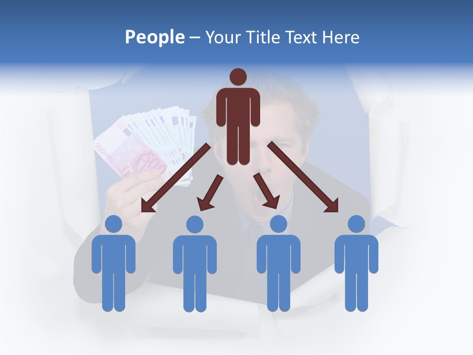 Hand Business Man PowerPoint Template