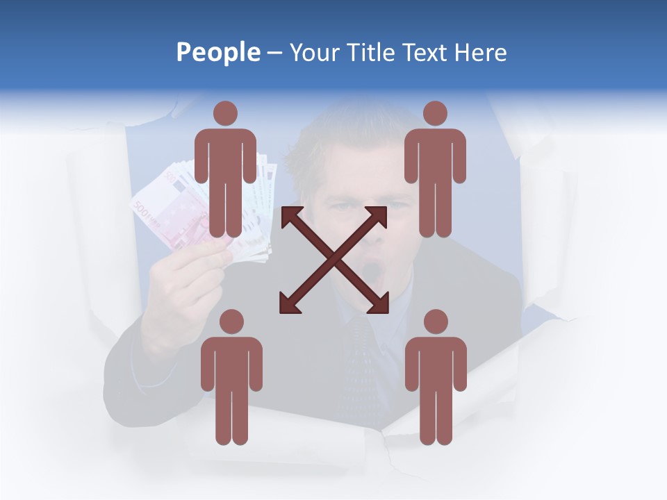 Hand Business Man PowerPoint Template