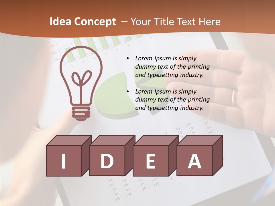 Analyzing Graph Trade PowerPoint Template