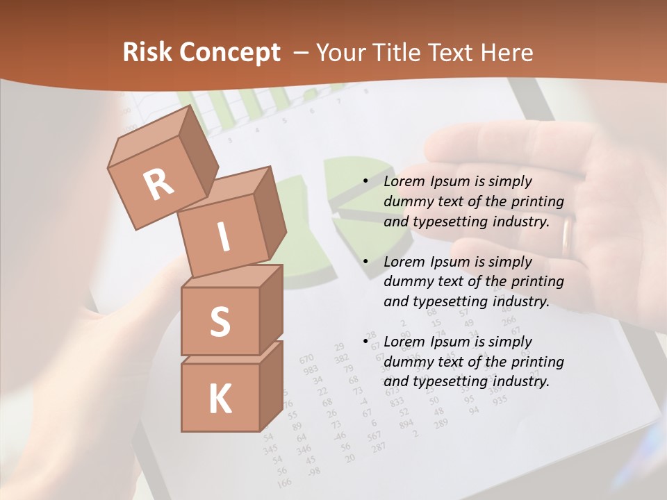 Analyzing Graph Trade PowerPoint Template