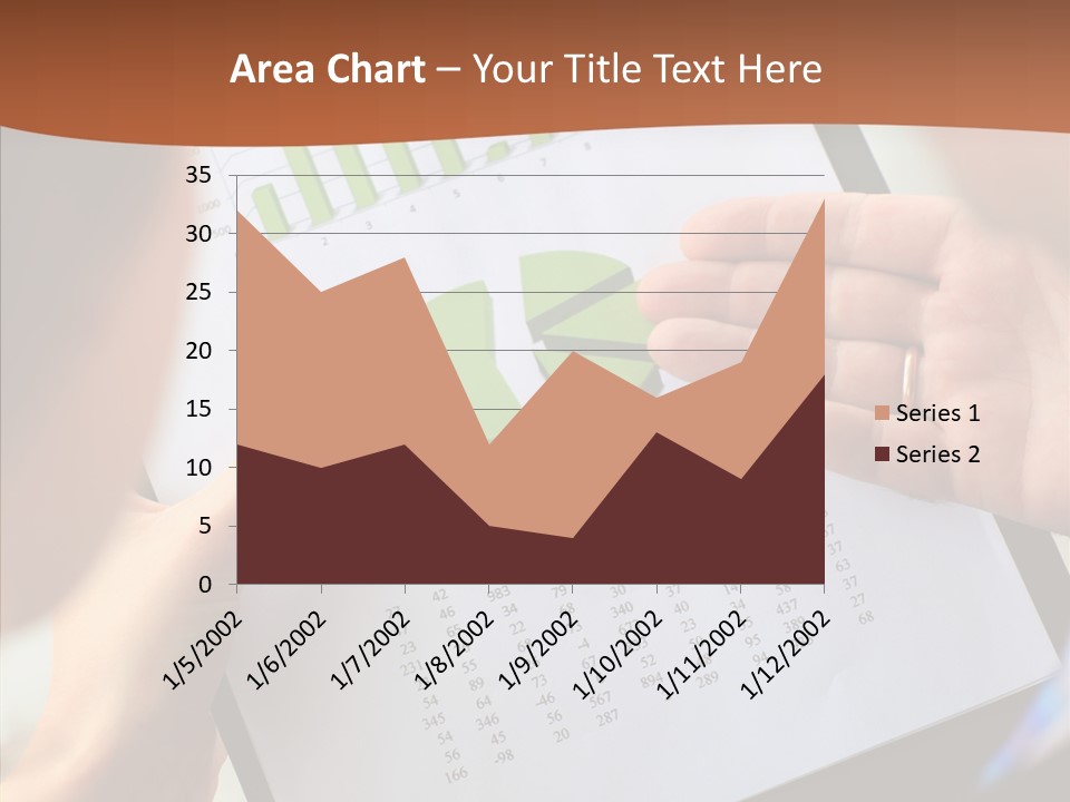 Analyzing Graph Trade PowerPoint Template