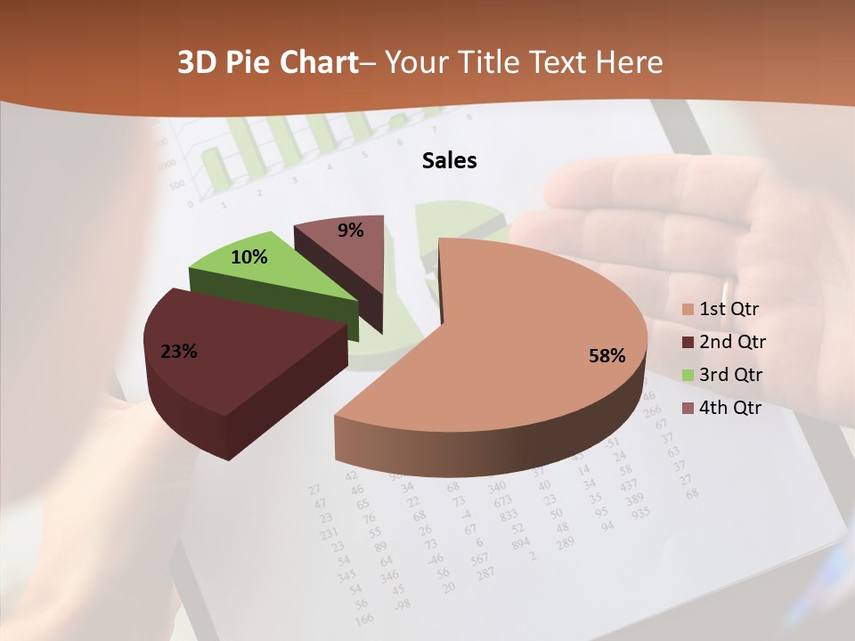 Analyzing Graph Trade PowerPoint Template