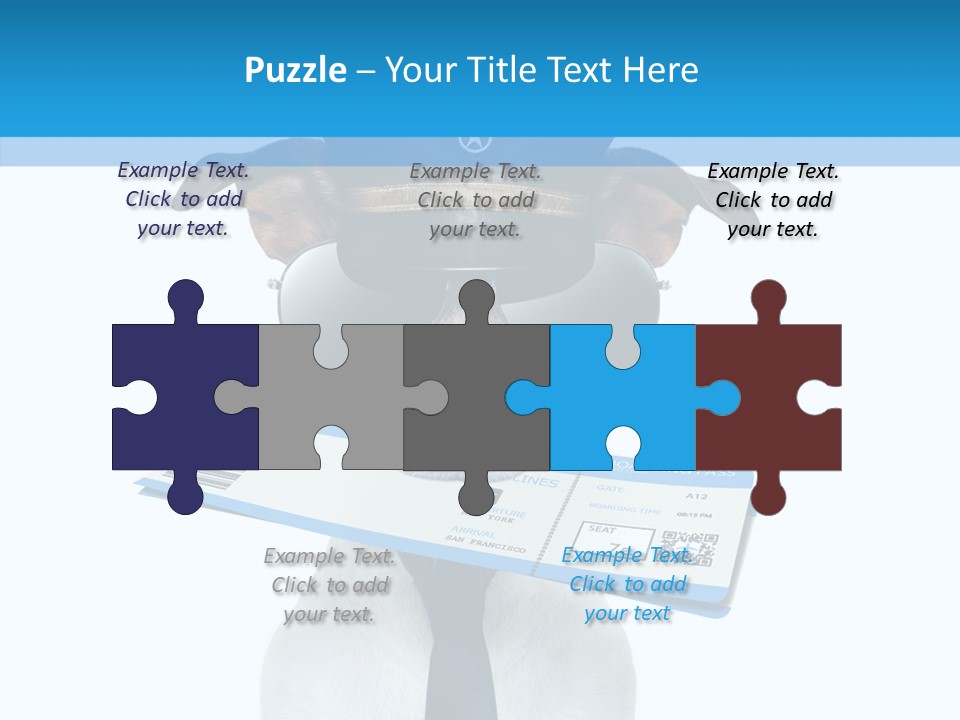 Flight Check In Minute PowerPoint Template