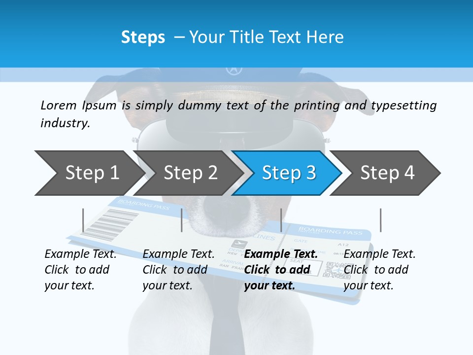 Flight Check In Minute PowerPoint Template