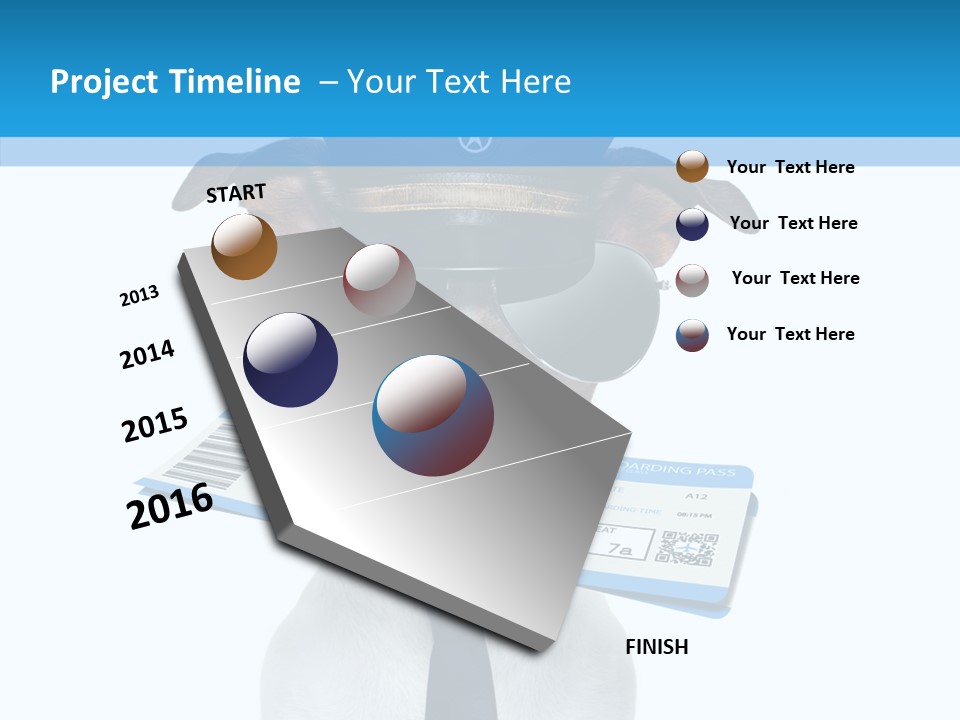 Flight Check In Minute PowerPoint Template