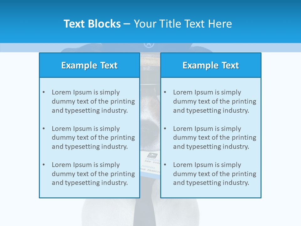 Flight Check In Minute PowerPoint Template