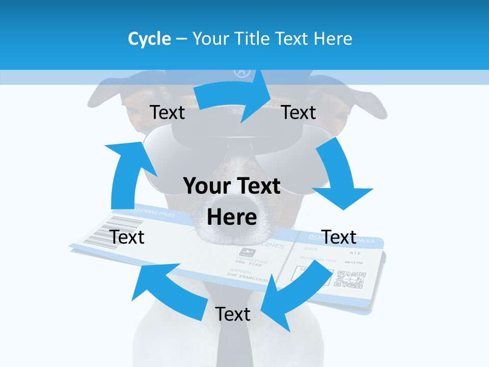 Flight Check In Minute PowerPoint Template
