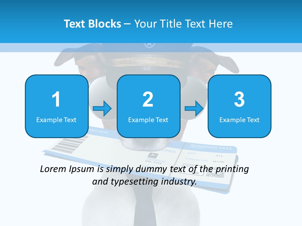 Flight Check In Minute PowerPoint Template