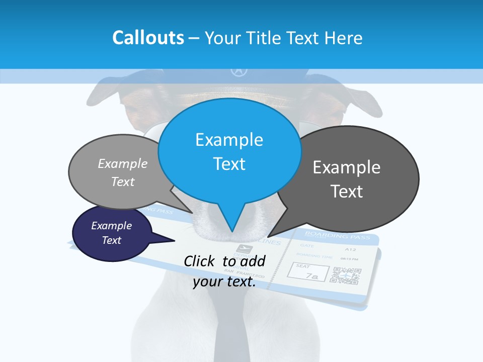 Flight Check In Minute PowerPoint Template