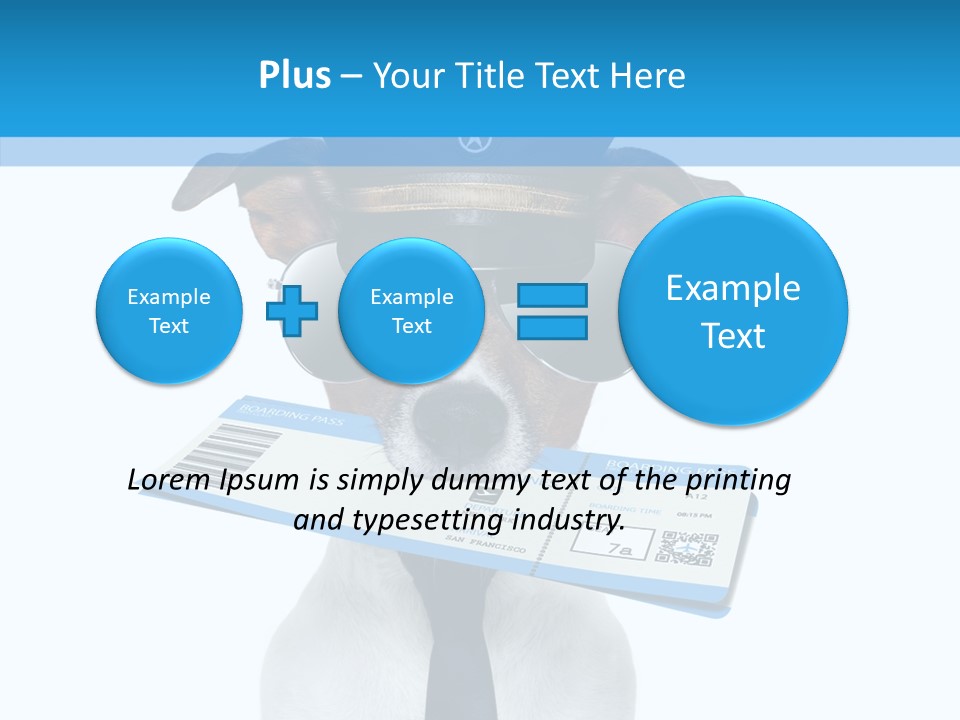 Flight Check In Minute PowerPoint Template