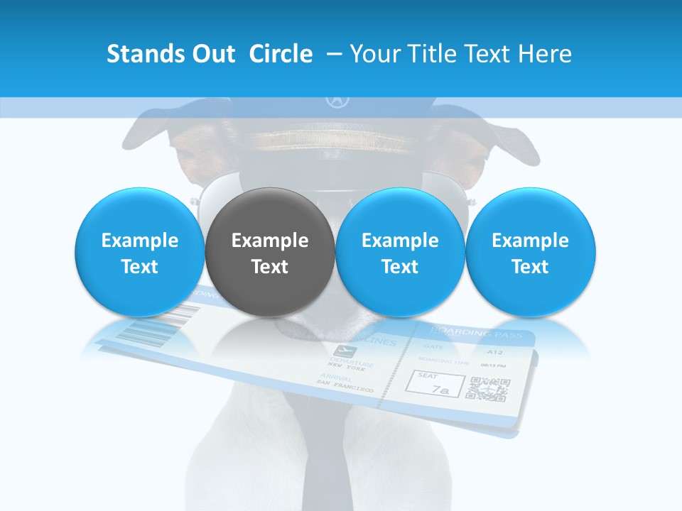 Flight Check In Minute PowerPoint Template