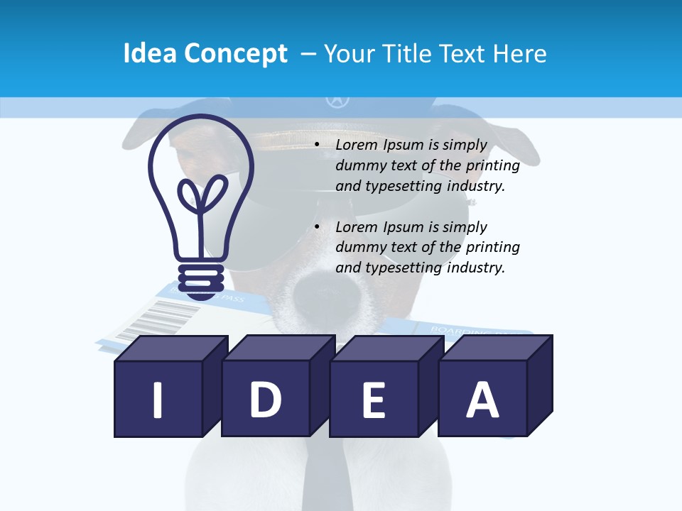 Flight Check In Minute PowerPoint Template