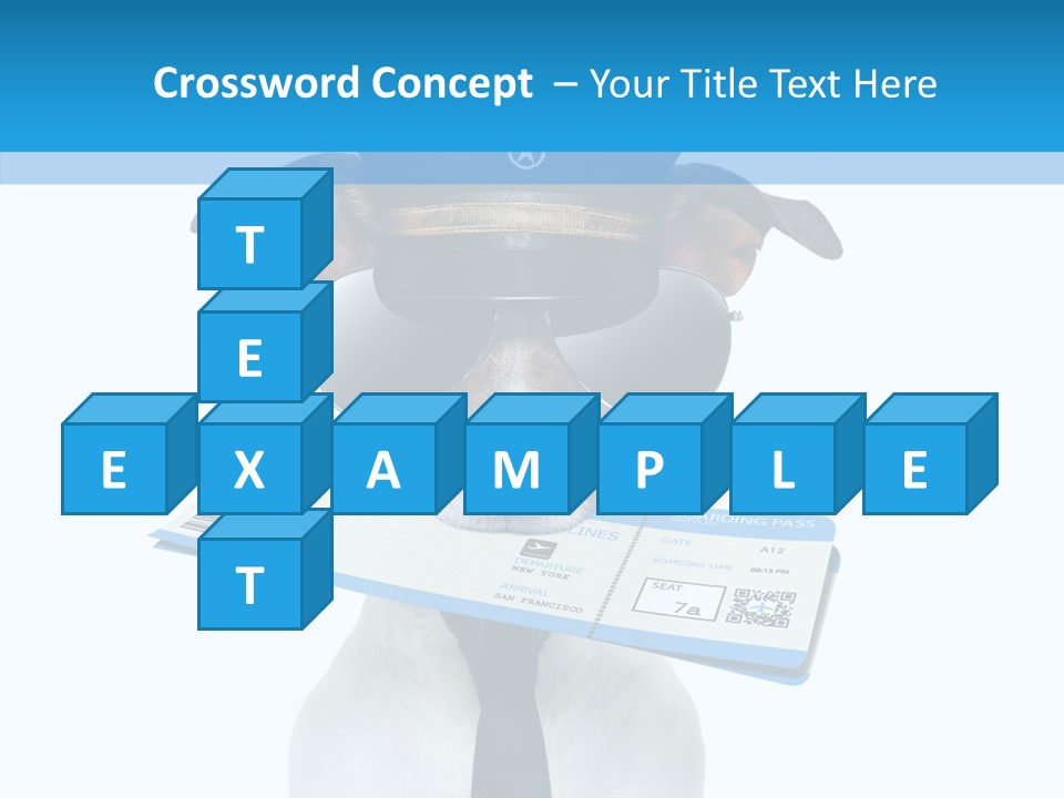 Flight Check In Minute PowerPoint Template