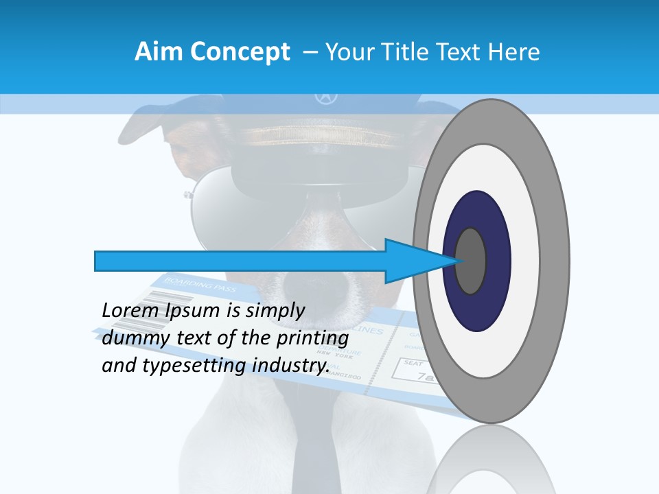 Flight Check In Minute PowerPoint Template