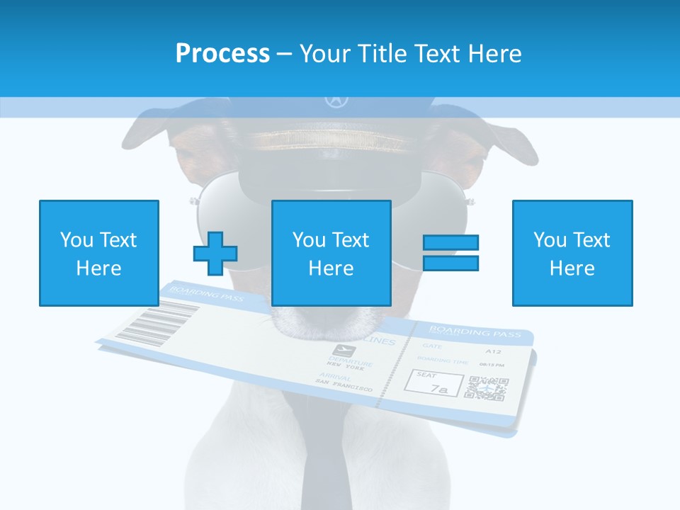 Flight Check In Minute PowerPoint Template
