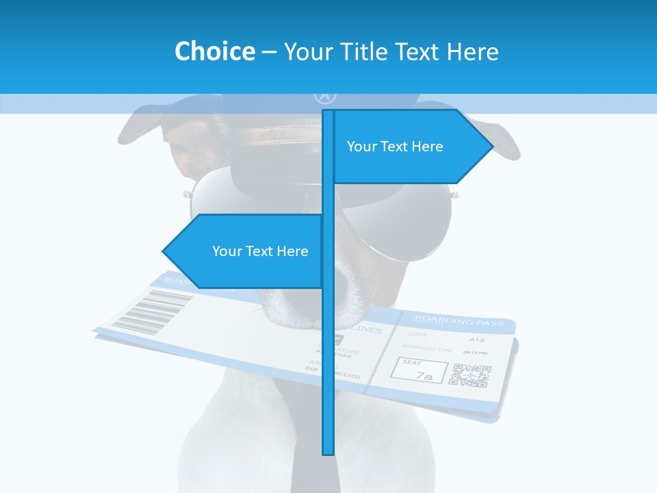 Flight Check In Minute PowerPoint Template