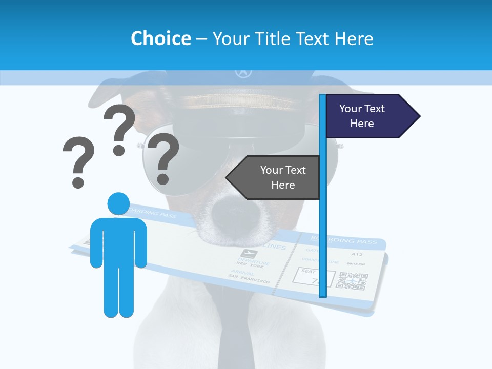 Flight Check In Minute PowerPoint Template