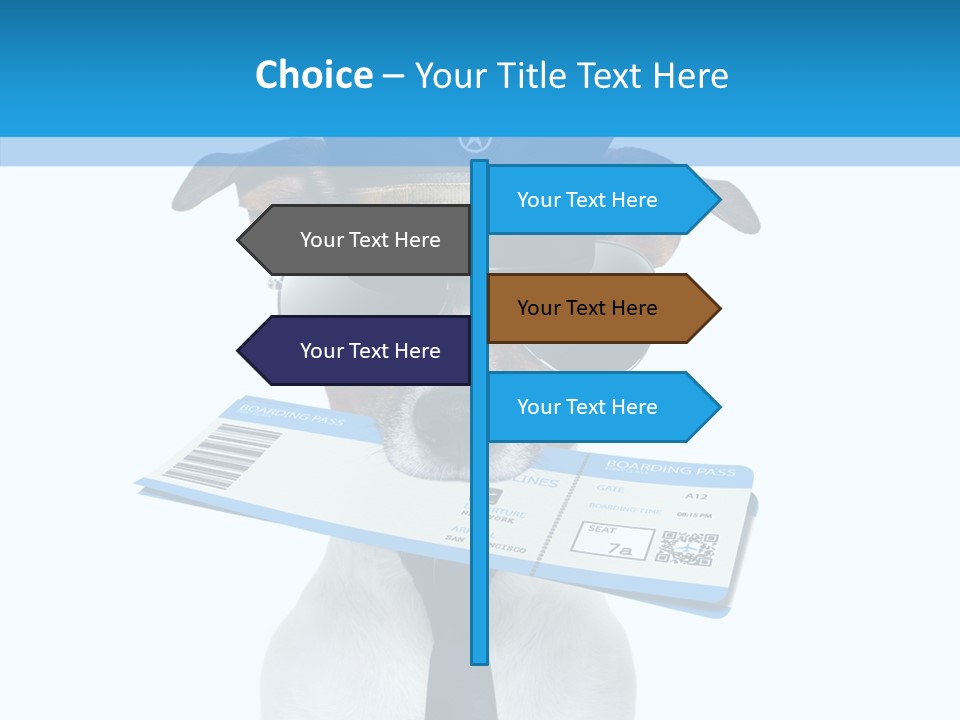 Flight Check In Minute PowerPoint Template