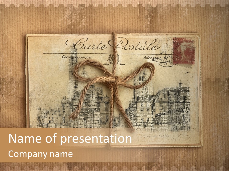 Album Scrapbooking Nostalgic PowerPoint Template