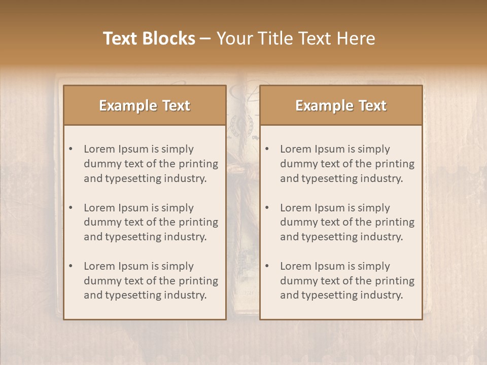 Album Scrapbooking Nostalgic PowerPoint Template