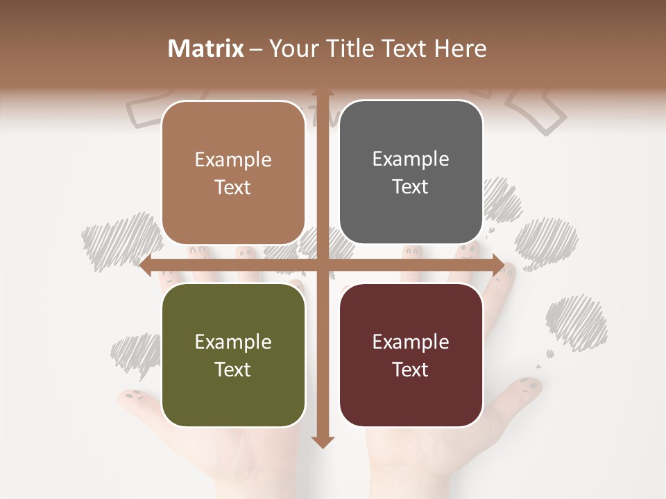 Gray Chat Finger PowerPoint Template