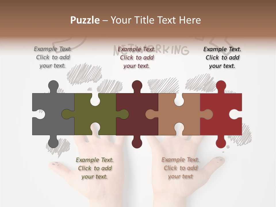 Gray Chat Finger PowerPoint Template