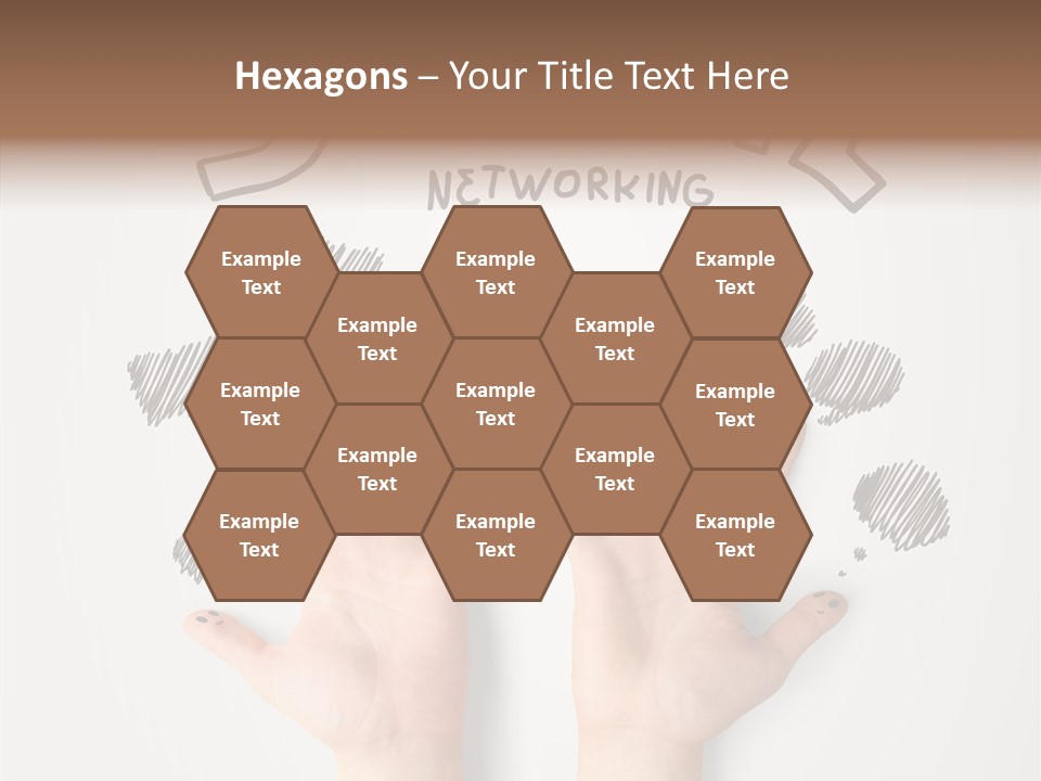 Gray Chat Finger PowerPoint Template