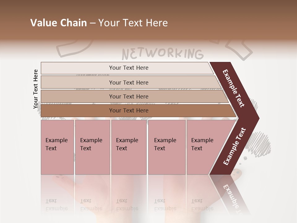 Gray Chat Finger PowerPoint Template
