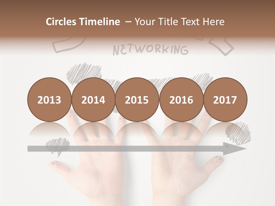 Gray Chat Finger PowerPoint Template