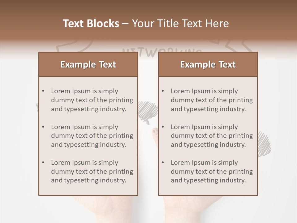 Gray Chat Finger PowerPoint Template