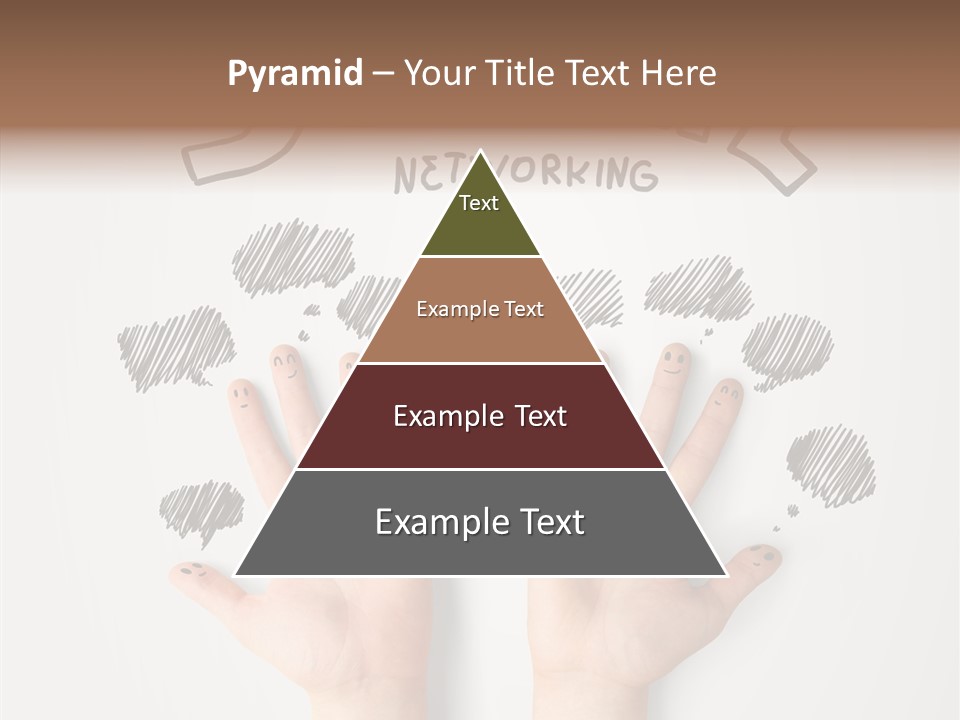 Gray Chat Finger PowerPoint Template