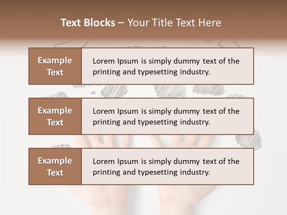 Gray Chat Finger PowerPoint Template