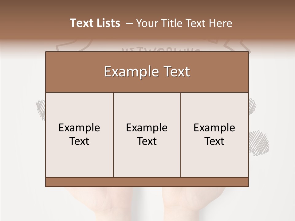 Gray Chat Finger PowerPoint Template