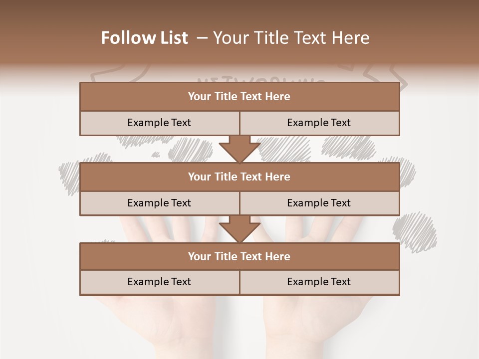 Gray Chat Finger PowerPoint Template