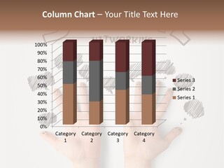 Gray Chat Finger PowerPoint Template