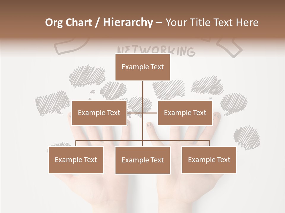Gray Chat Finger PowerPoint Template