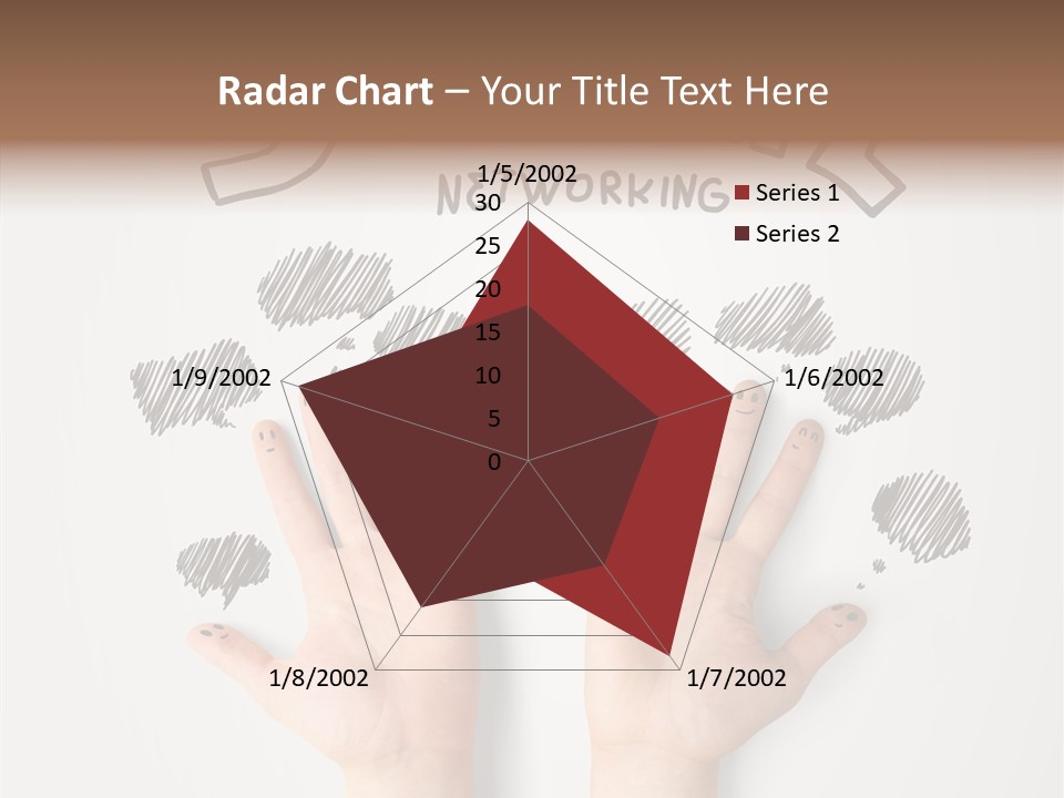 Gray Chat Finger PowerPoint Template