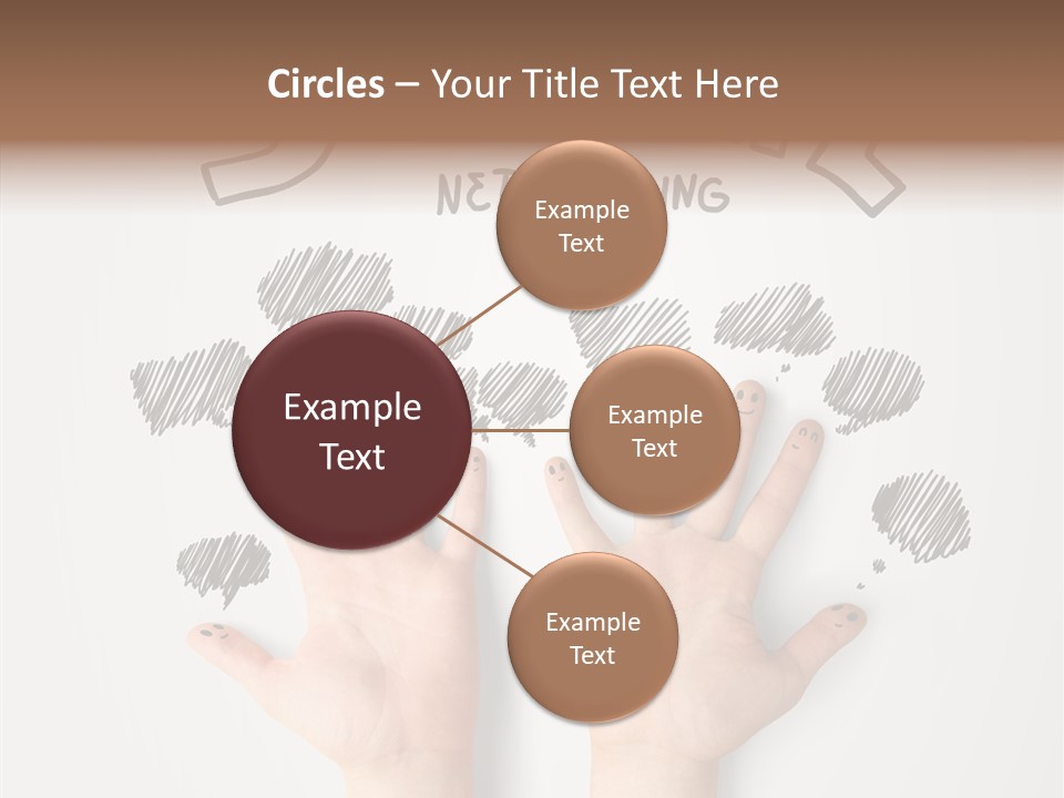 Gray Chat Finger PowerPoint Template