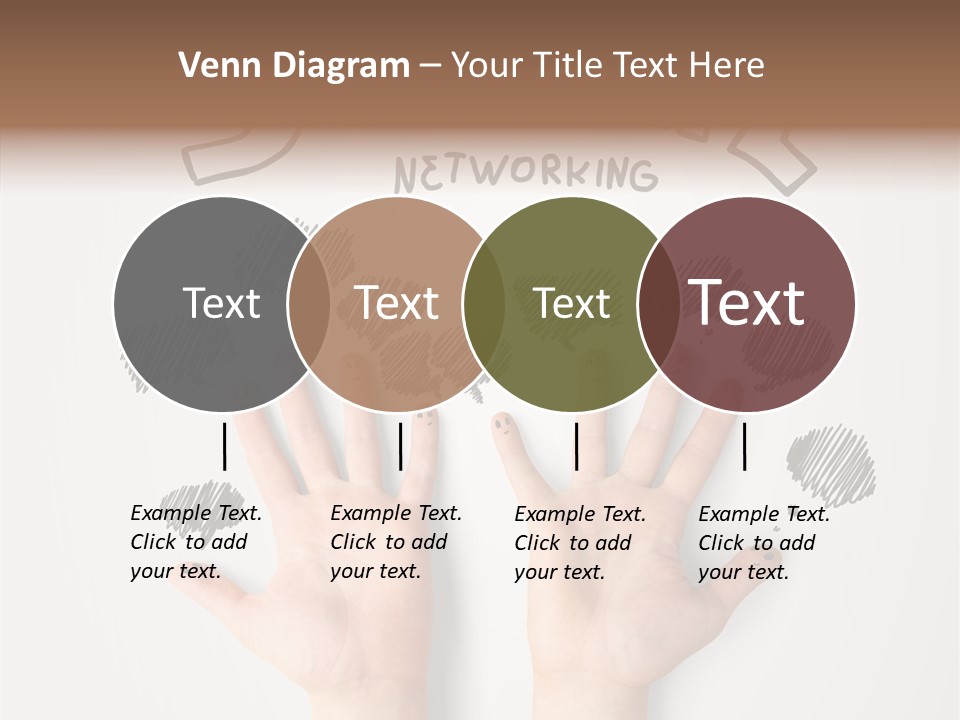 Gray Chat Finger PowerPoint Template