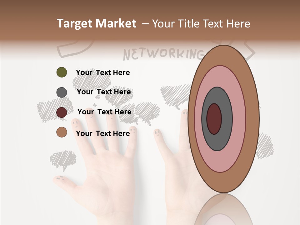 Gray Chat Finger PowerPoint Template