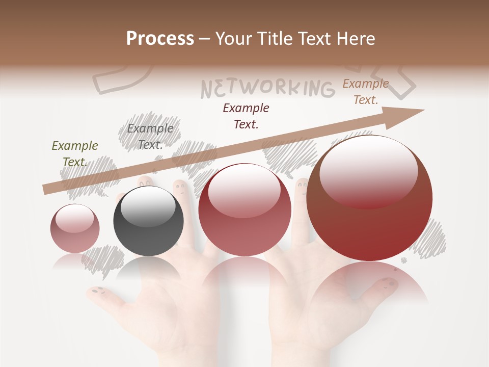 Gray Chat Finger PowerPoint Template