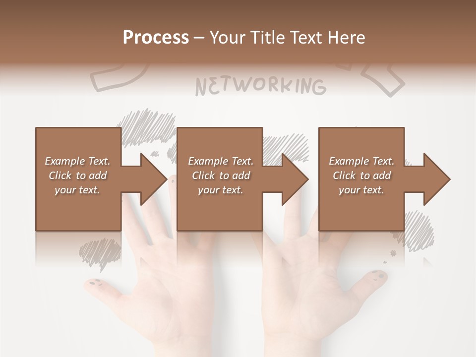 Gray Chat Finger PowerPoint Template