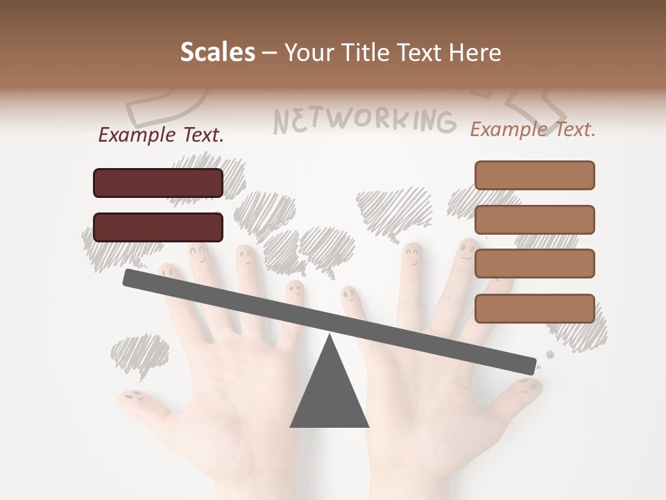 Gray Chat Finger PowerPoint Template